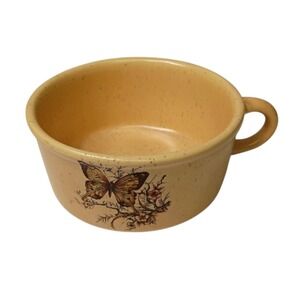 TREASURE CRAFT Crockery Inc Butterfly Soup Mug Bowl #858 USA Vtg Cottagecore